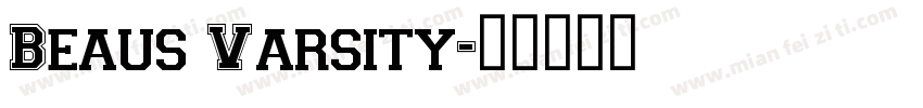 Beaus Varsity字体转换